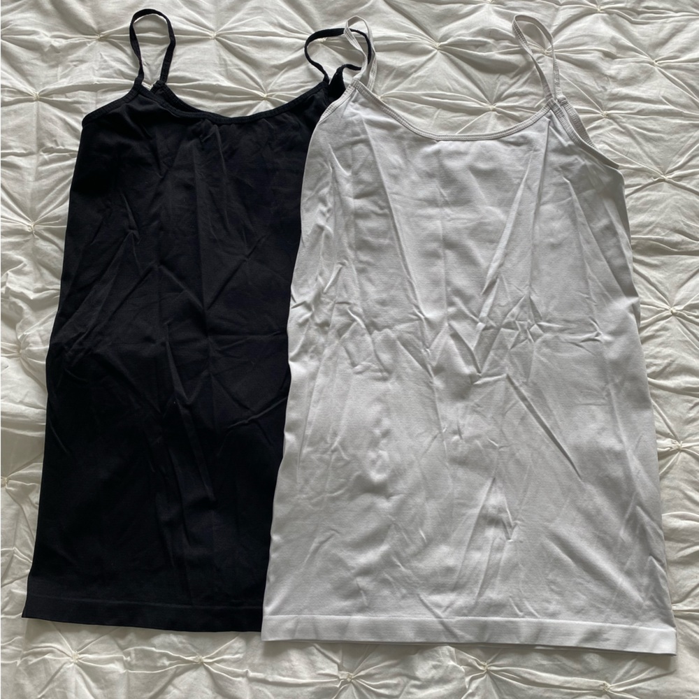 2 Pack Maternity Tank Tops stretchy comfortable layering